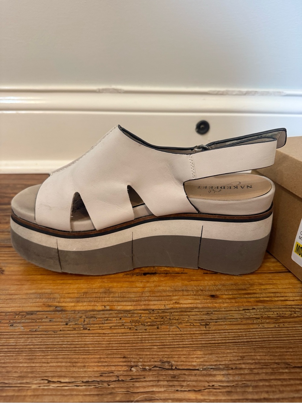 NAKED FEET - FLOW in MIST Heeled Sandals - Picture 8 of 10